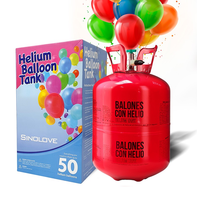 Botella de helio desechable grande
